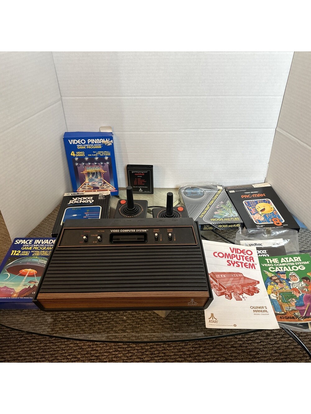 Atari 2600 Console Original 6 switch Console W/ Original Boxes & Games lot